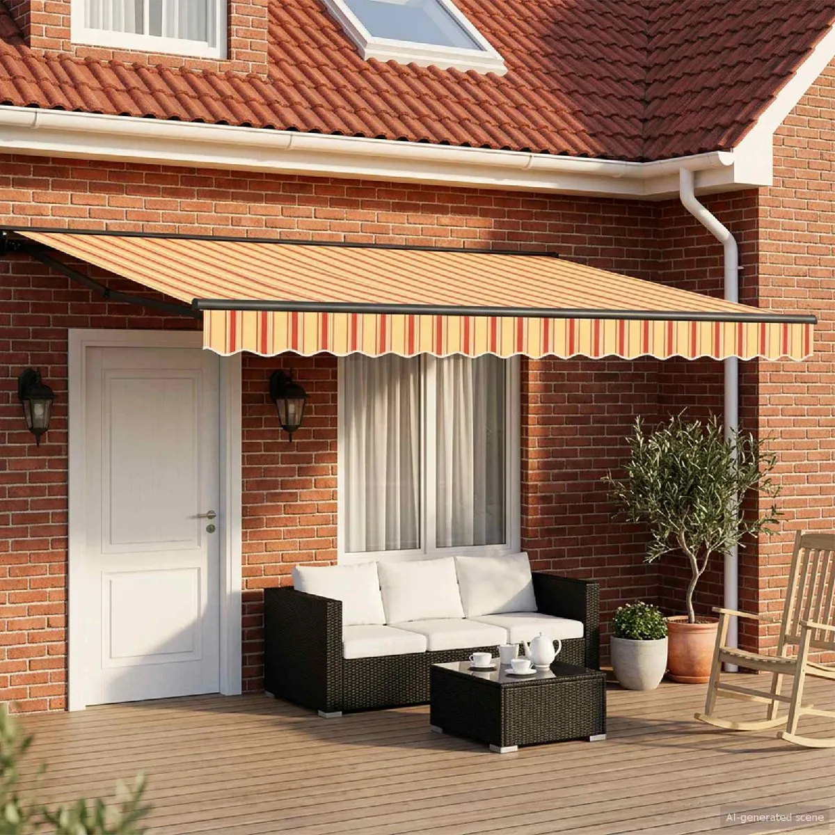 Vidaxl Auvent rétractable électrique 4 × 3