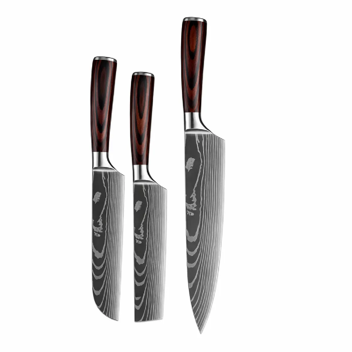 HOSHANHO 3 Pièces Set Couteau Cuisine
