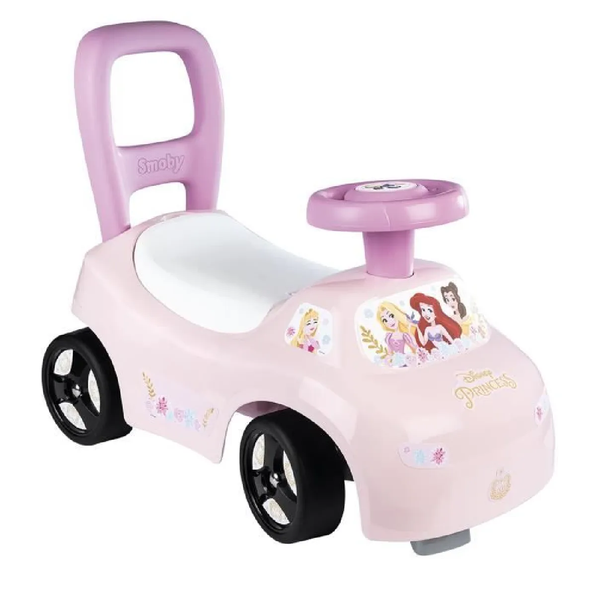 Smoby Multicolore Porteur Bébé Auto Disney Princess - Image 2