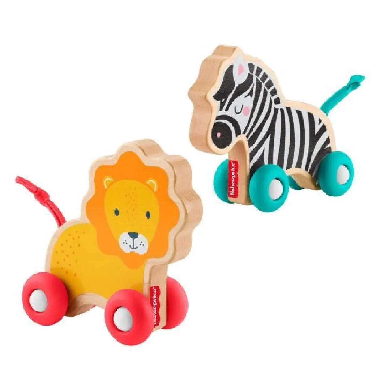 FISHER PRICE Animaux a pousser en bois os JFN19 - vue 2