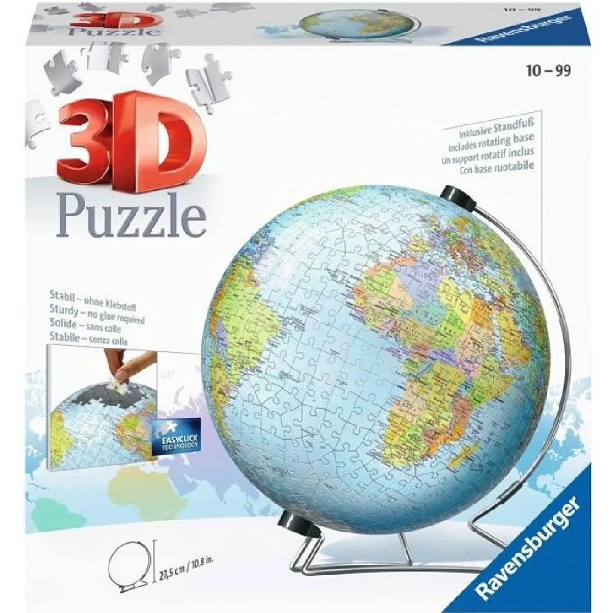 Ravensburger Puzzle 3D globe Terre - 540 pièces