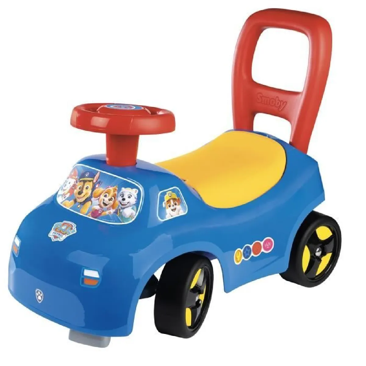 Smoby Porteur auto enfant 2 en 1 - Pat Patrouille - C sous la selle - Dès 10 mois - Fabrication française Blanc pour garçon - vue 4