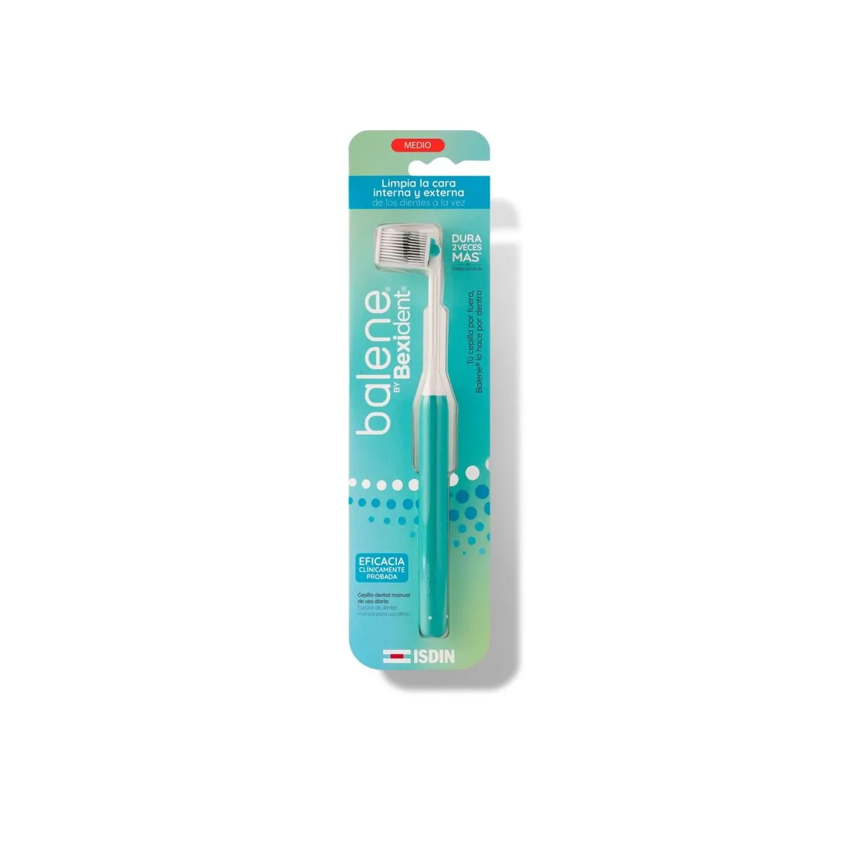 Turquoise Balene Oral Care Brosse À Dents Moyenne Pièce Taille 1 - Image 2