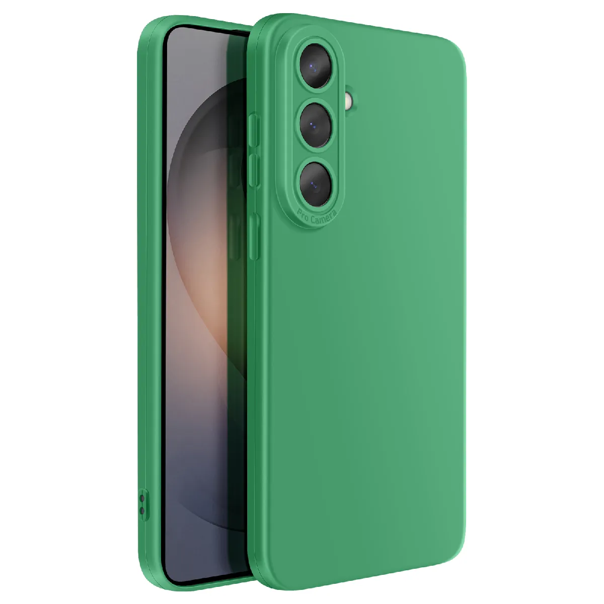 Avizar Vert Coque Pour Galaxy S26 Plus En Silicone Souple Avec Renfort Bloc Caméra