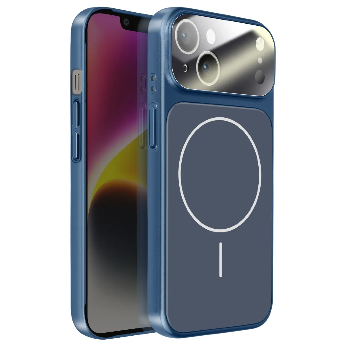 Avizar - Coque pour iPhone 14 - Compatible MagSafe - Bleu Nuit - Image 2