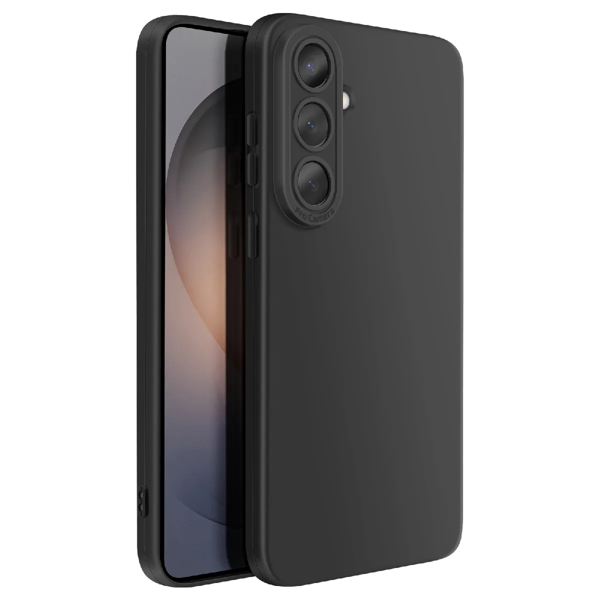 Avizar Noir Coque Pour Galaxy S26 Plus En Silicone Souple Avec Renfort Bloc Caméra