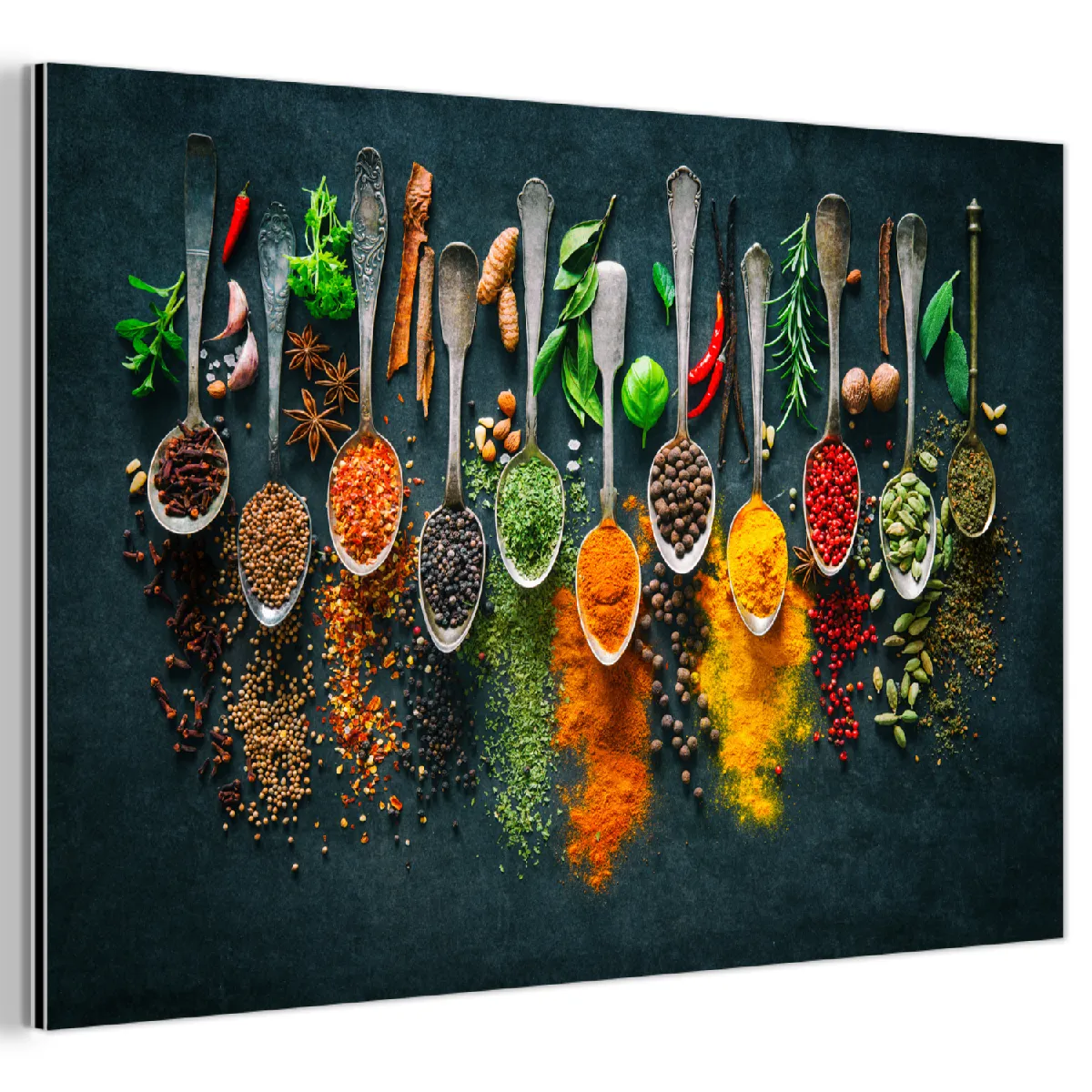 Muchowow Herbes - Épices - Cuillères - 120x80 cm