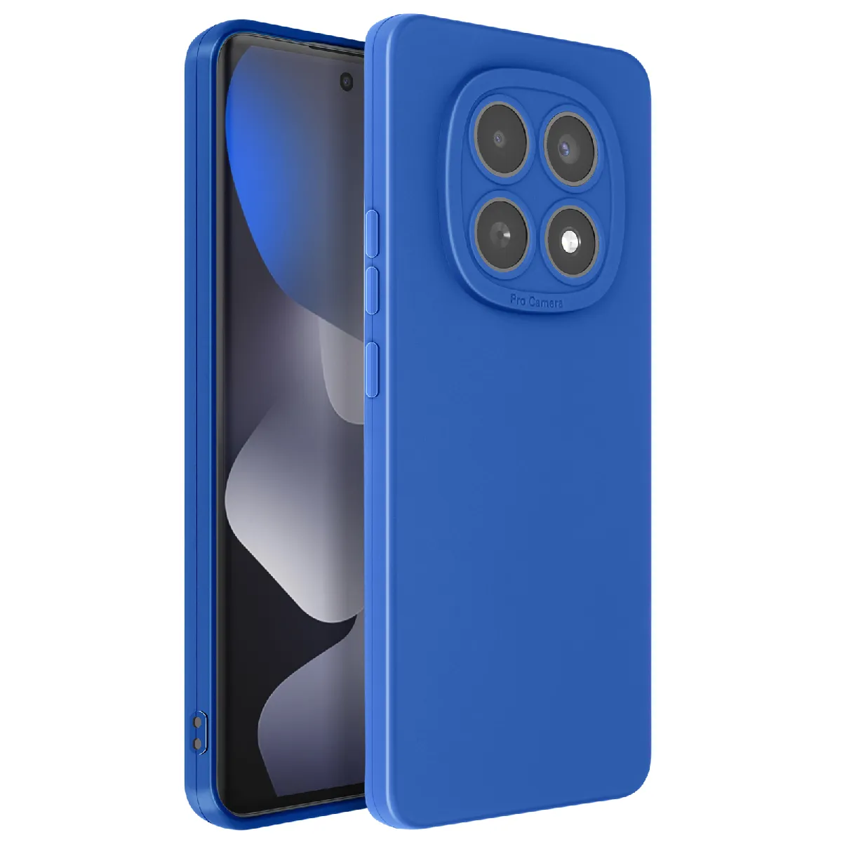 Avizar Bleu Coque Pour Redmi Note 15 En Silicone Souple Avec Renfort Bloc Caméra