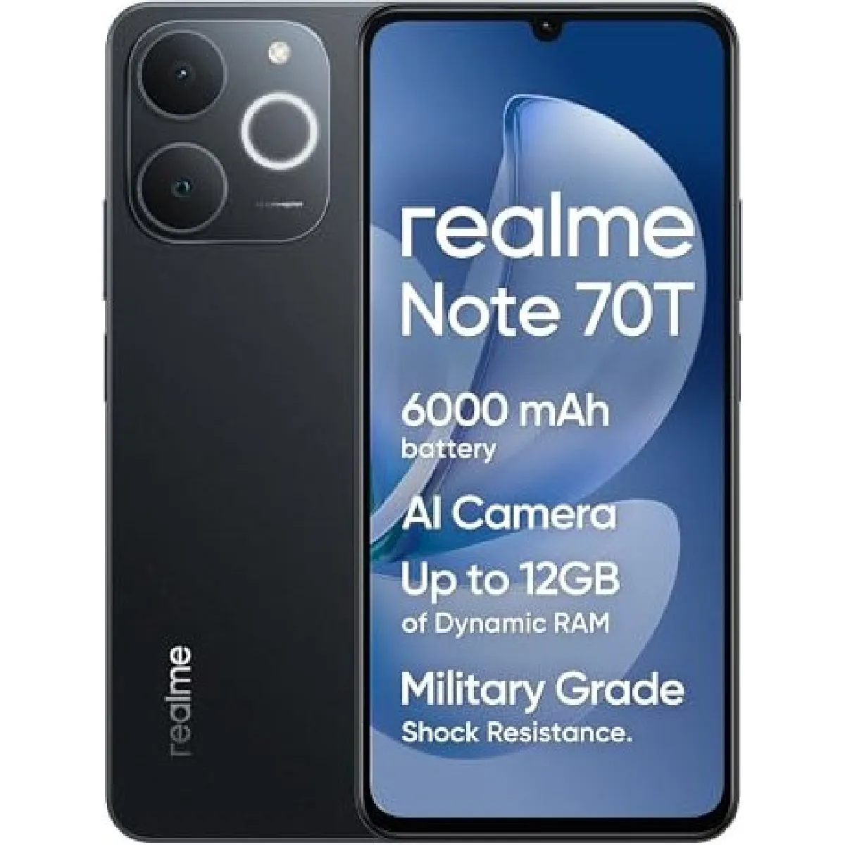 Realme Note 70T 128GB/4GB Double SIM Noir