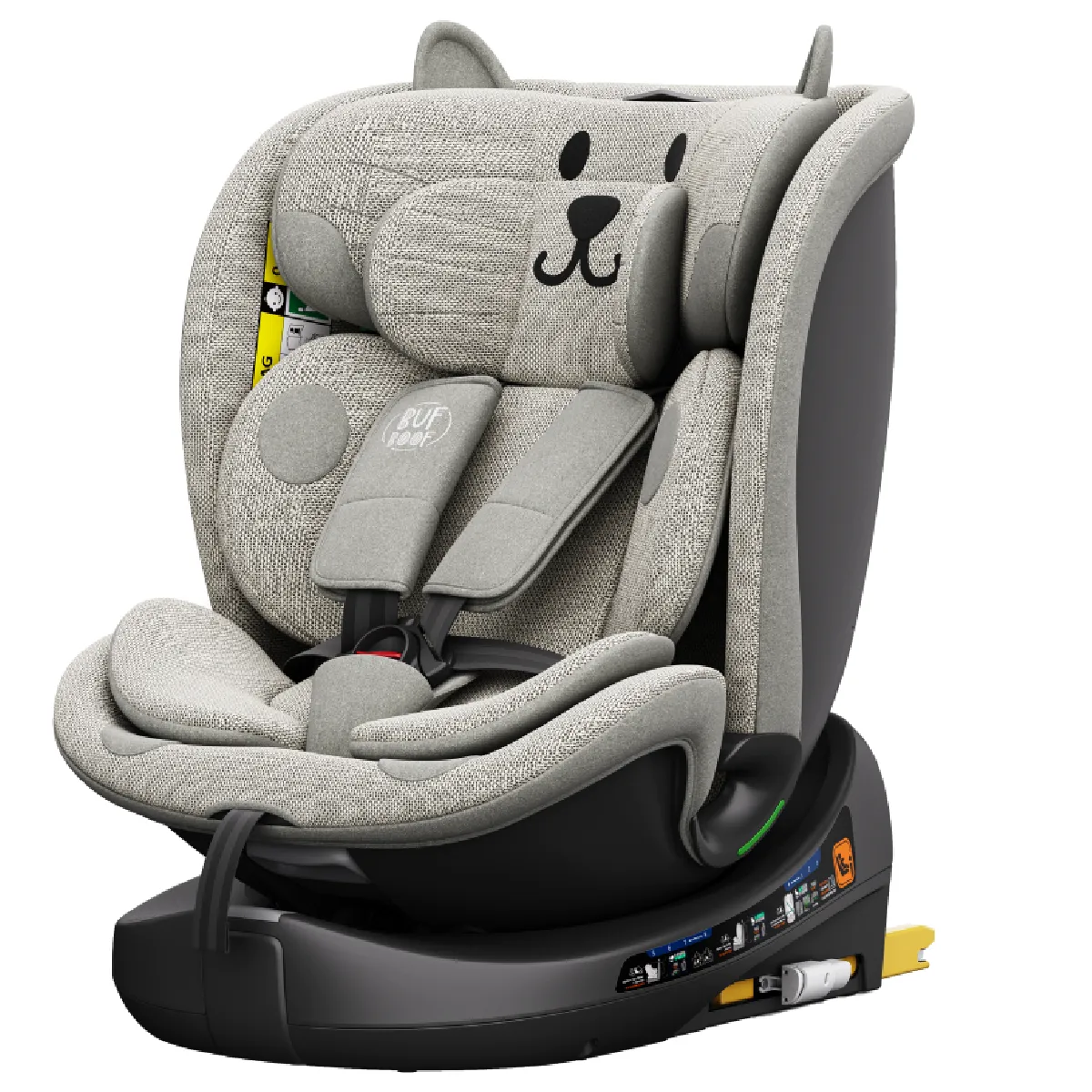 BUF BOOF® B Joy DELUXE i Size Siège Auto 360° Pivotant ISOFIX R129 40–150 cm SIPS - vue 4