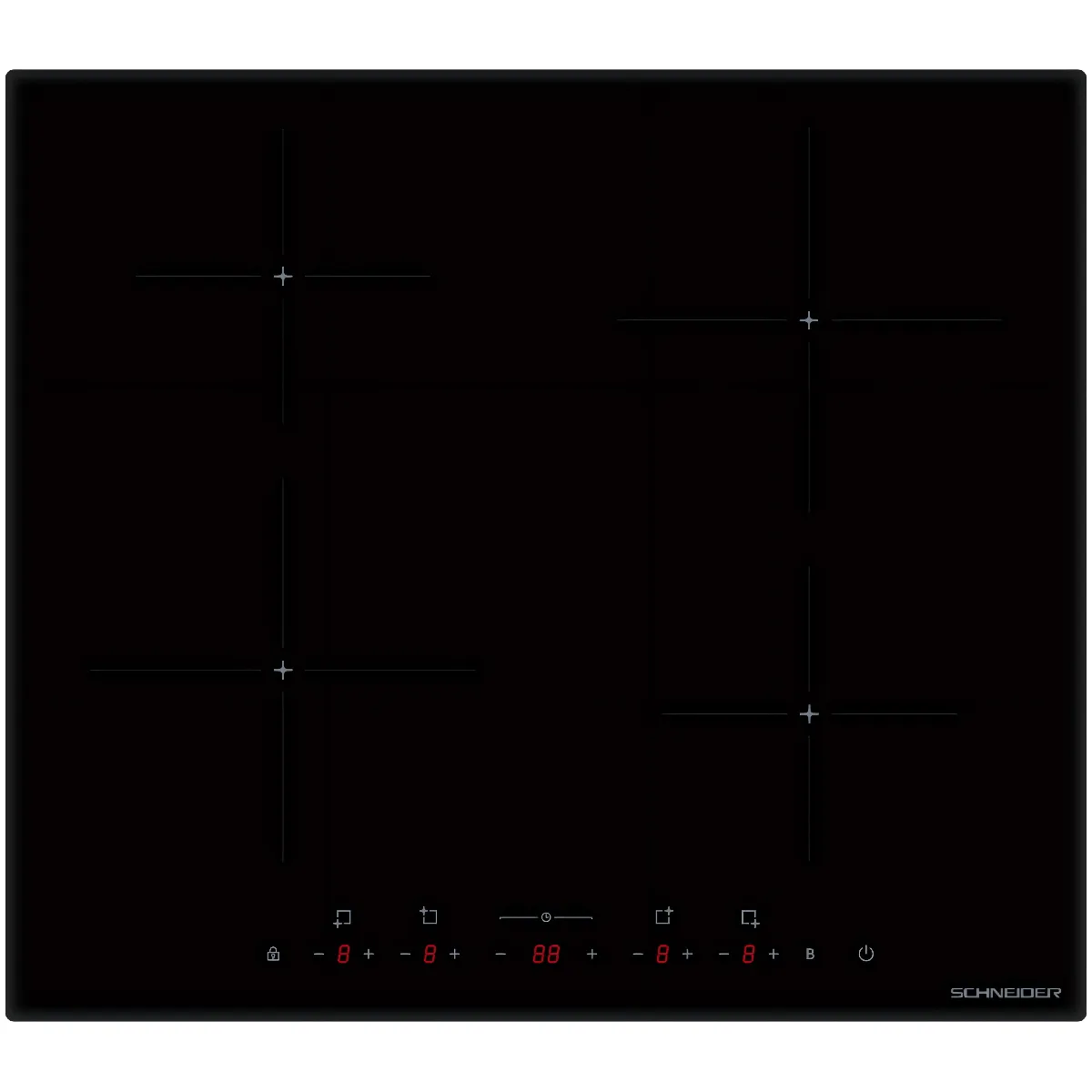 Schneider SCTI604BS Table induction 4 feux Neuf - vue 5