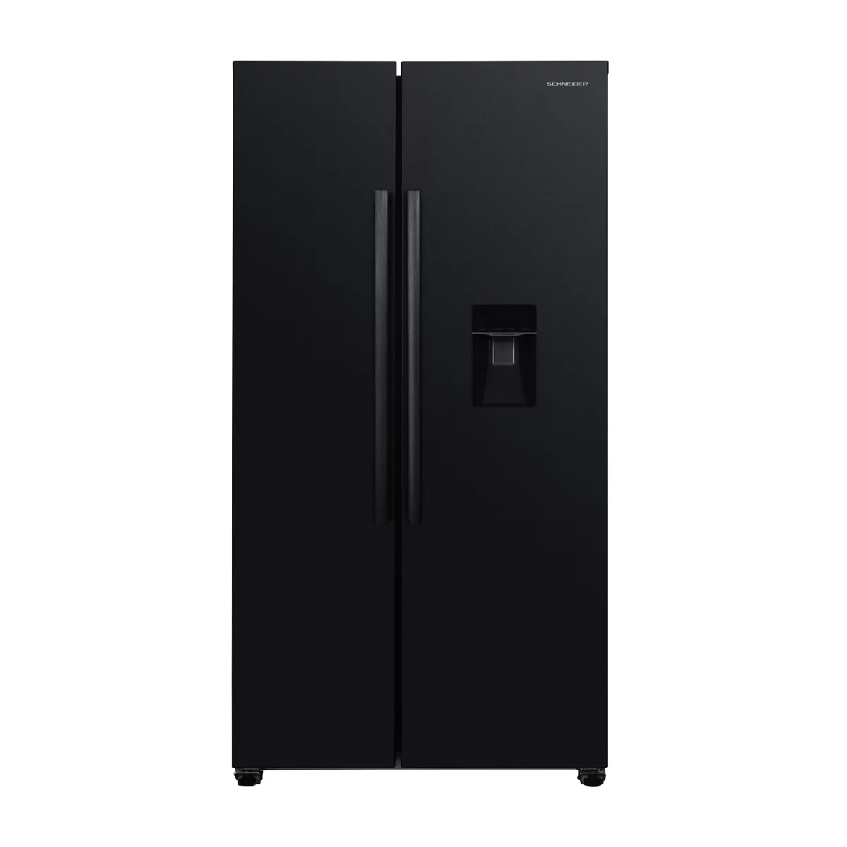 Réfrigérateur américain Schneider 436L noir avec technologie No Frost et distributeur d'eau - Image 2