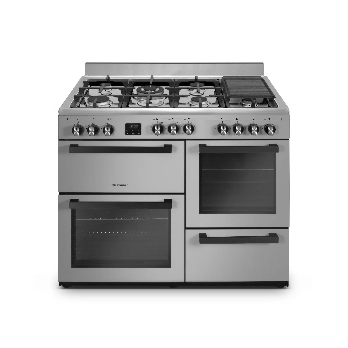 Piano de Cuisson Schneider SCPG71MF-XP – 7 Feux Inox 3 Fours - vue 5