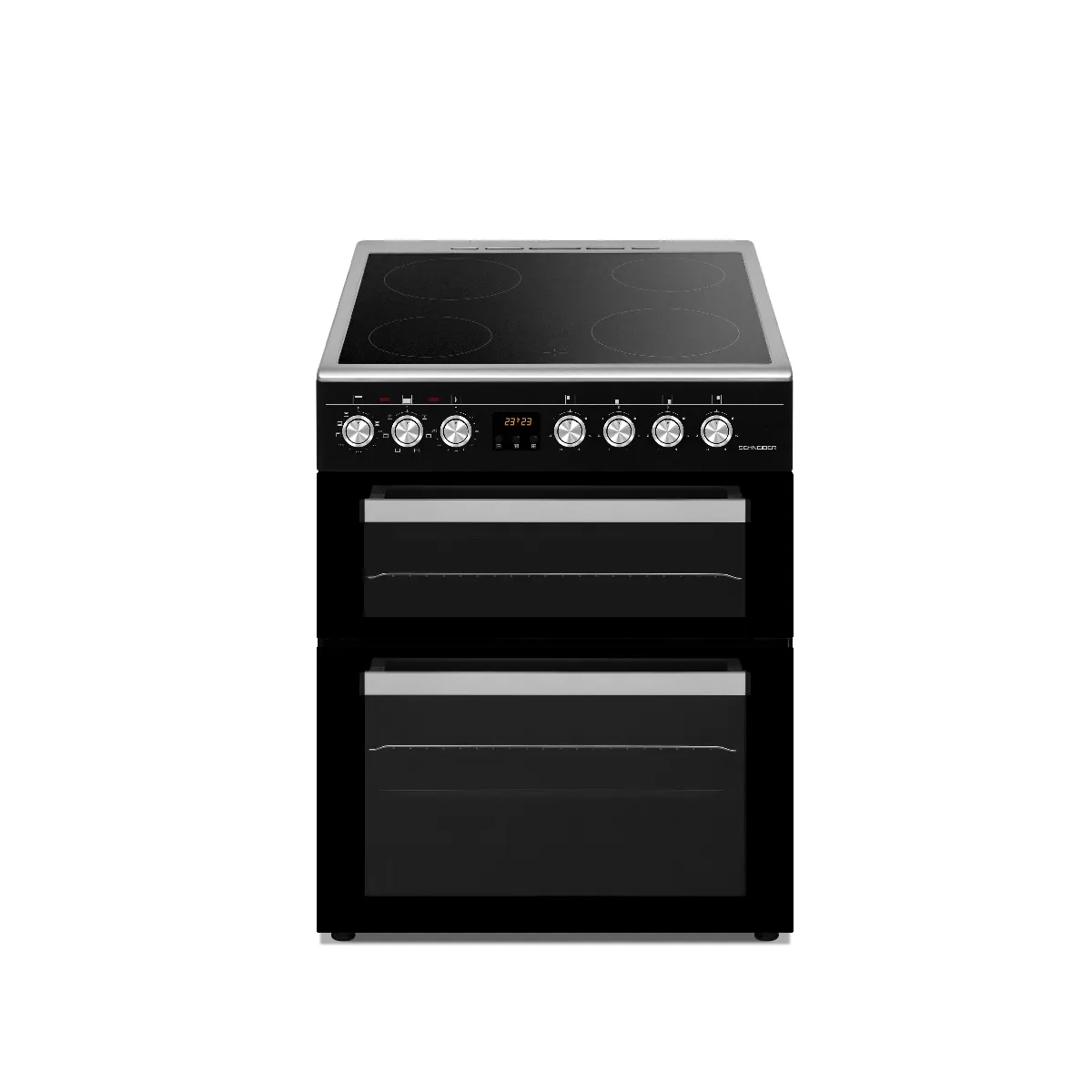Schneider SCCV64DO BM Cuisinière double four 4 feux vitrocéramique - vue 5