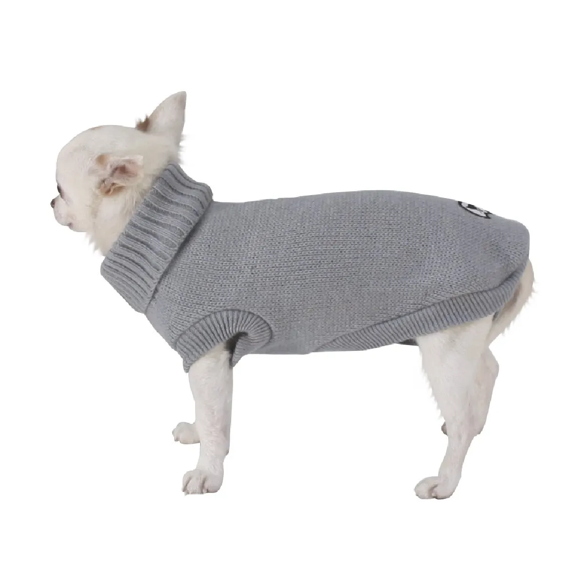 CROCI Moscow Pullover pour Chien Gris 60 cm