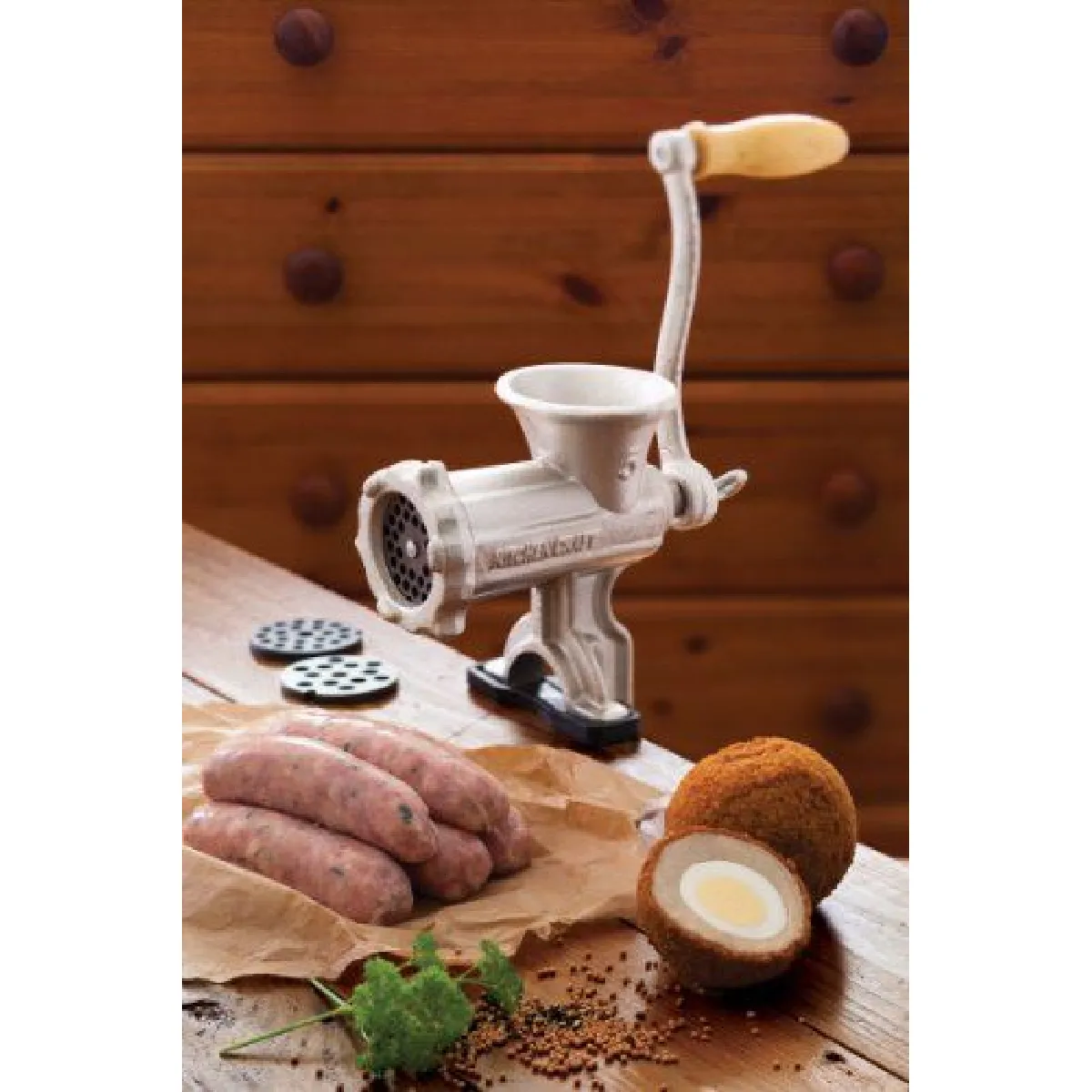 Kitchen Craft Hachoir À Viande No. 5 Avec Entonnoir À Saucisse Fonte