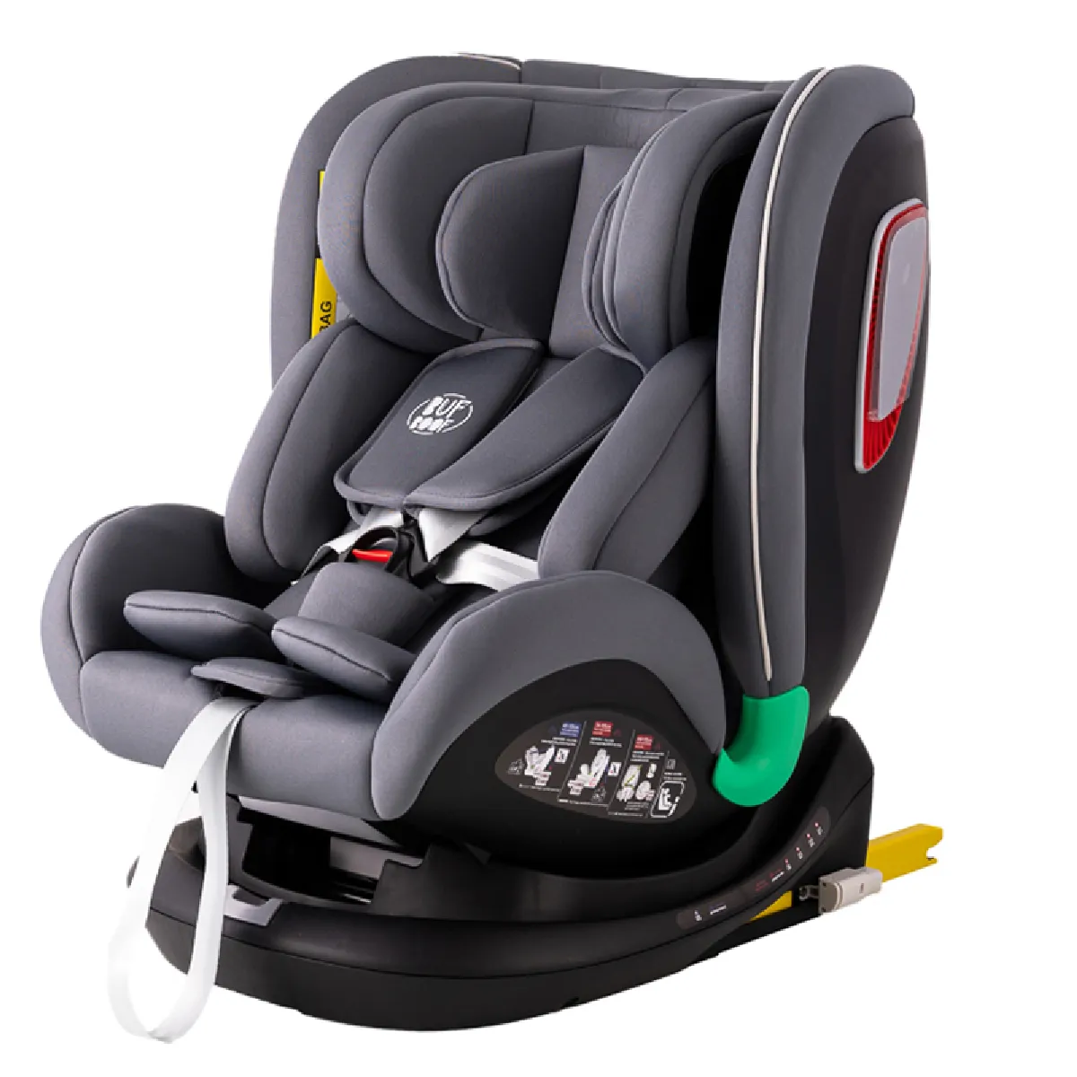 BUF BOOF® Platinum DELUXE i Size Siège Auto Pivotant 360° ISOFIX avec Top Tether R129 - vue 4