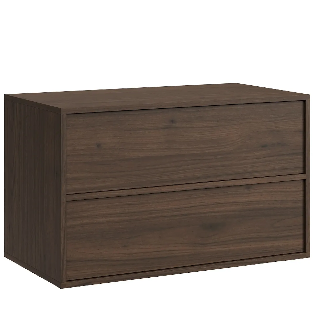 Meuble sous lavabo Mali 80 x 46 cm - Brun noyer - Meuble de salle de bain