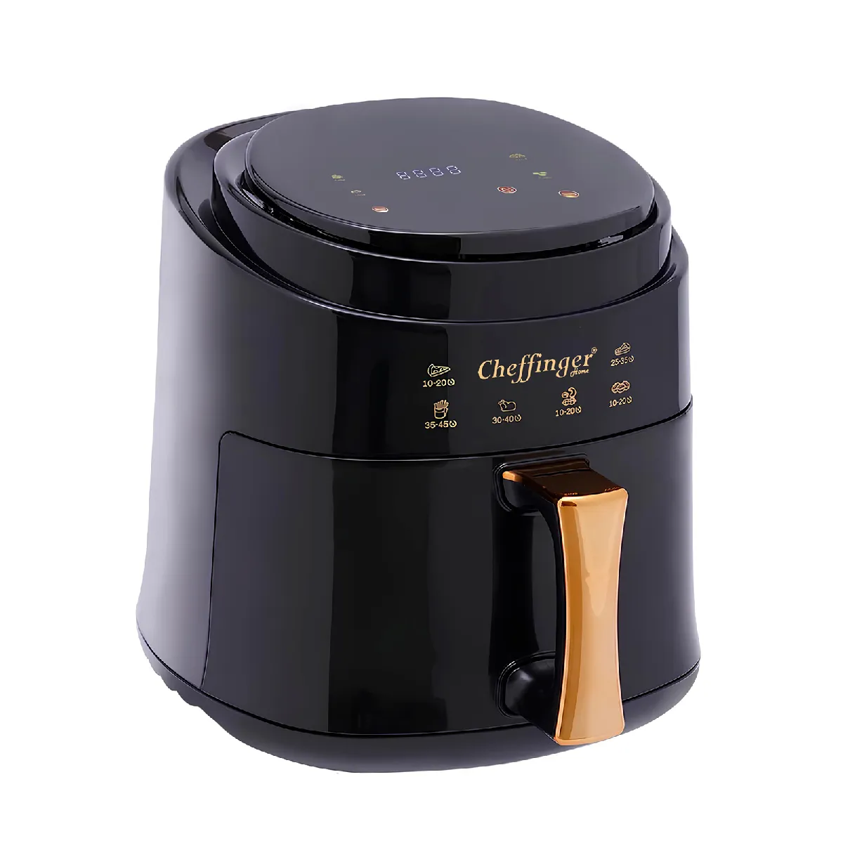 CHEFFINGER  Friteuse &agrave; Air Chaud 8 L 1400W avec &Eacute;cran Tactile Cuisson Rapide Noir