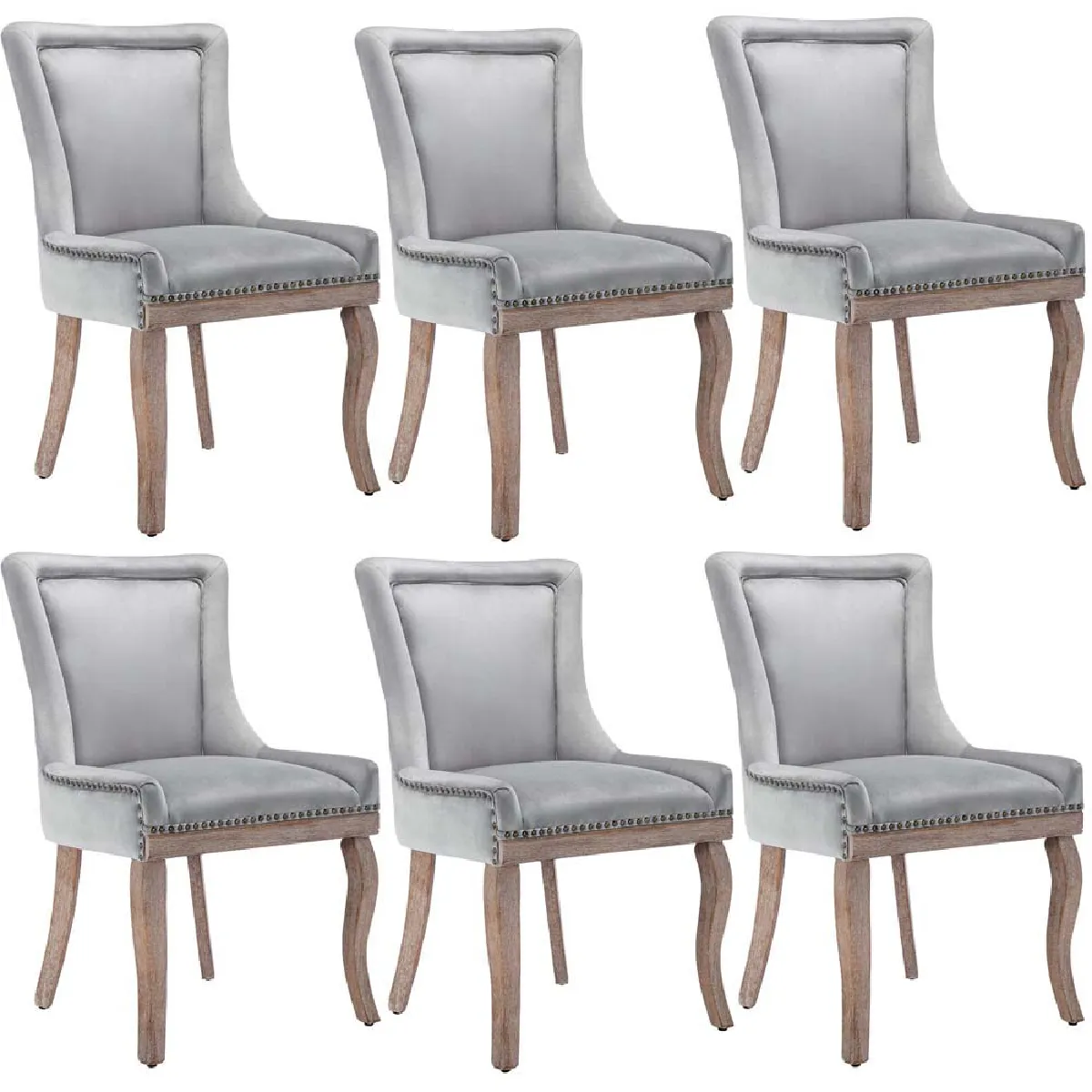 Chaises de salle à manger Lot de 4 Pieds en bois massif - vue 2