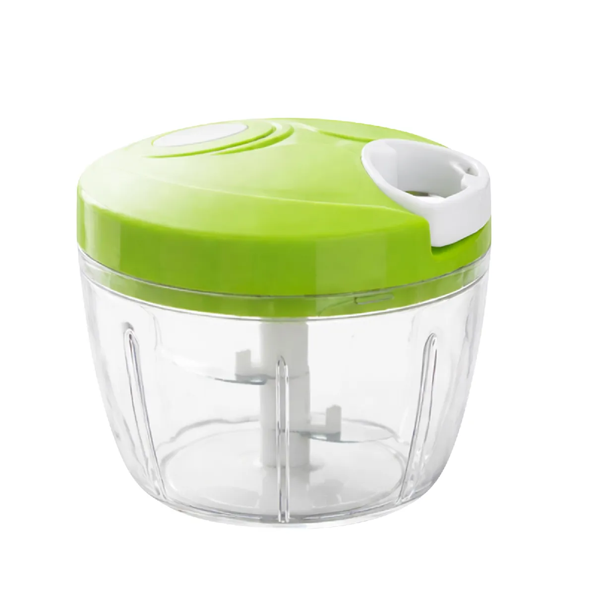 Cheffinger Vert Mini Hachoir À Corde Capacité 500 Ml Avec 3 Lames Inox