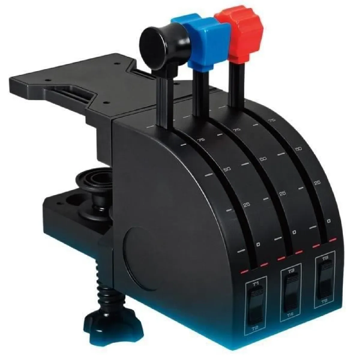 Logitech Saitek Pro Flight Throttle Quadrant Filaire pour PC (945-000015) - vue 2