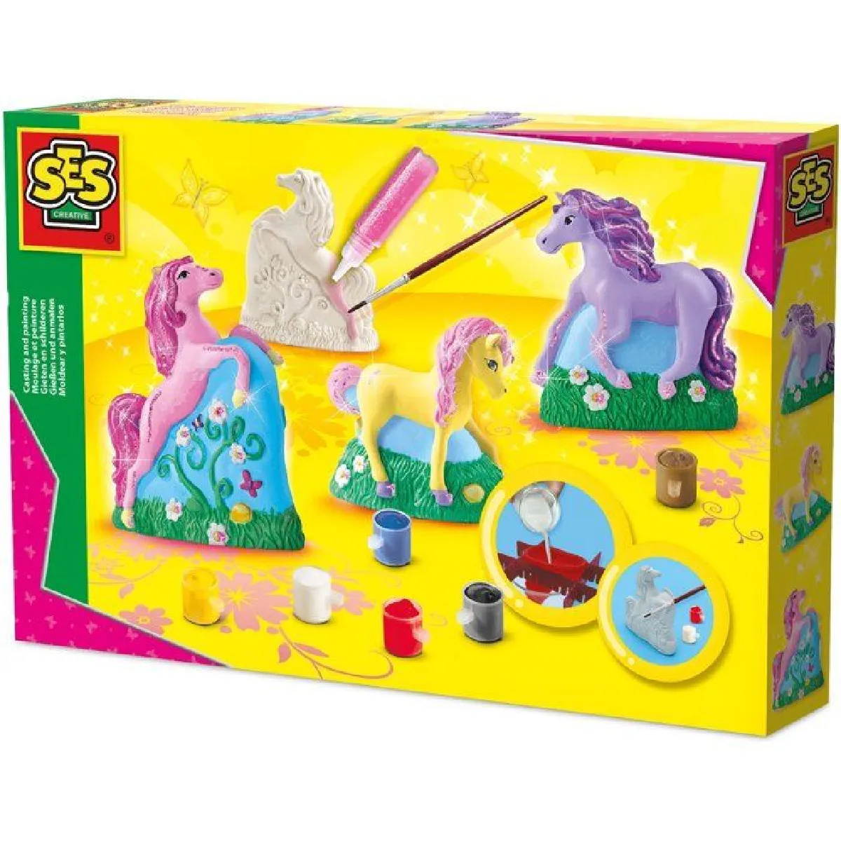 Ses Creative Coffret Moulage Chevaux - 3 Pièces
