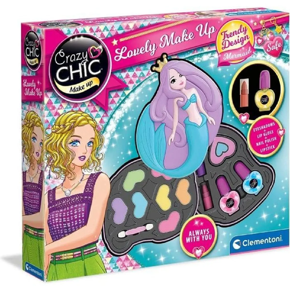 Clementoni Crazy Chic palette maquillage - Multicolore
