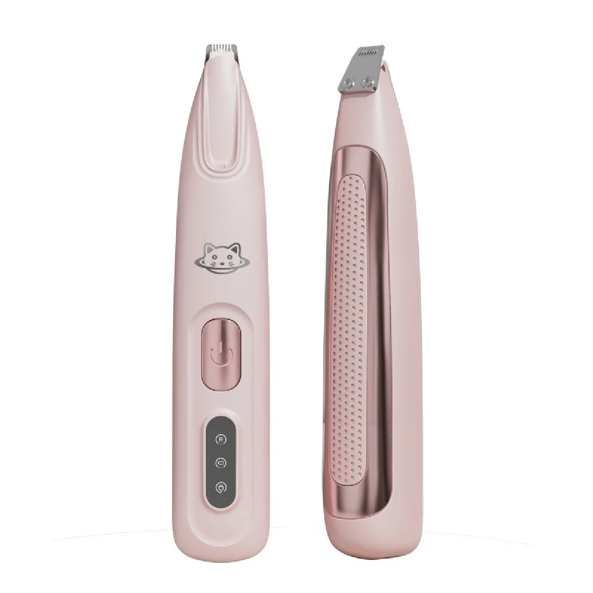 Tondeuse pour animaux lavable : Rechargeable, lumière LED, silencieuse et étanche Pink