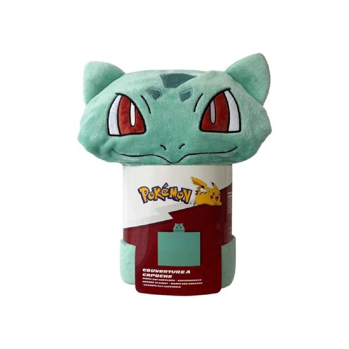 Plaid à capuche 3D POKEMON Bulbizarre 120 x 150 cm - vue 4