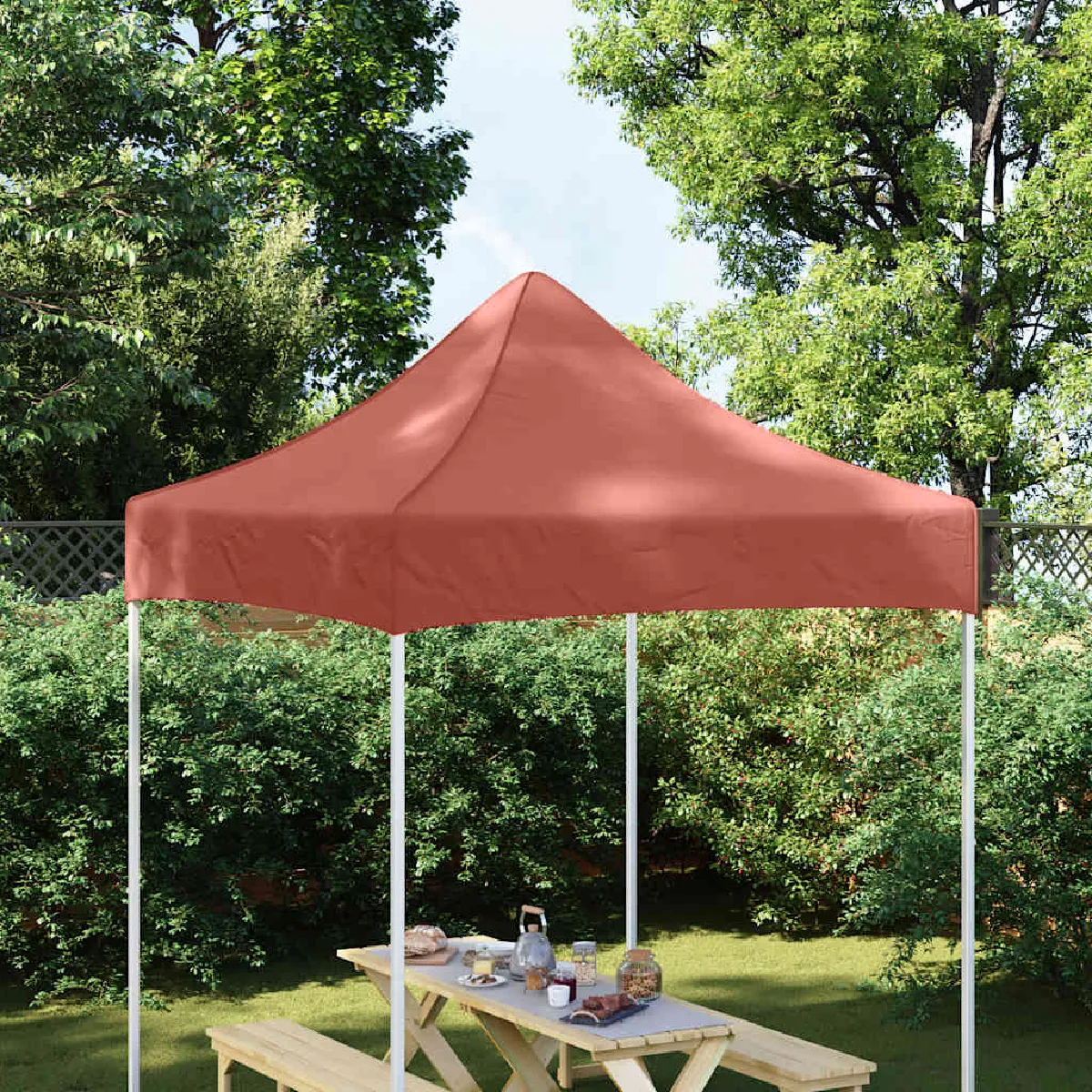 Toit de Tente VIDAXL 2x2 Oxford Résistant UV Couleur Cuite Imperméable - vue 2