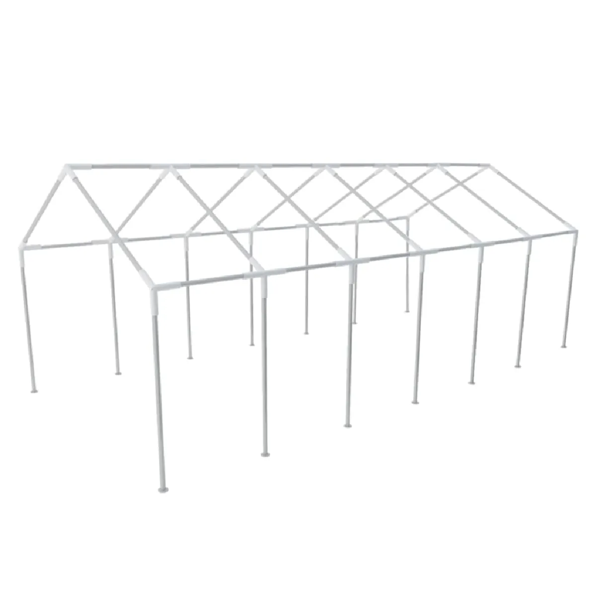 Vidaxl Cadre en acier pour tente de réception de 12x6 m