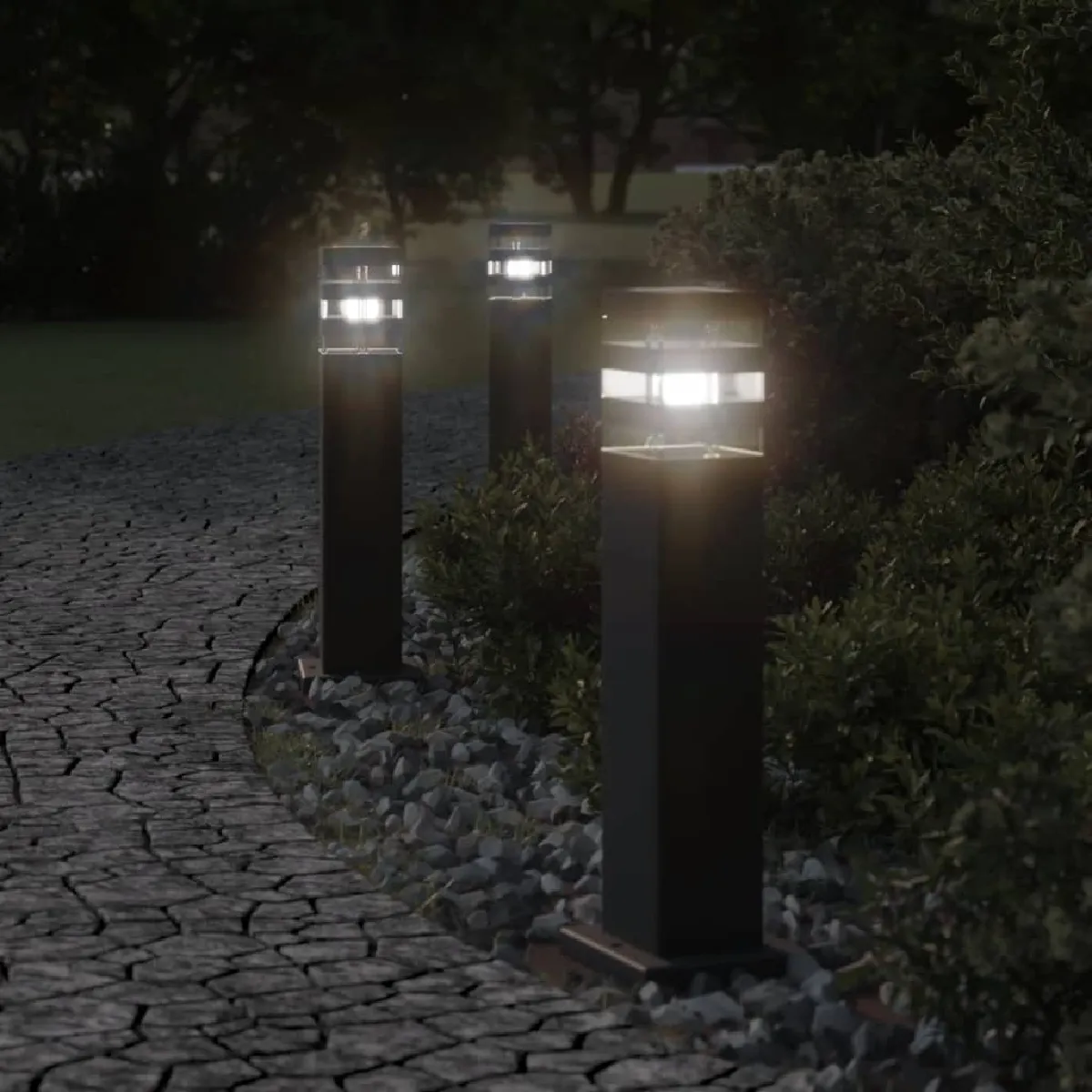 vidaXL Lampadaire d'extérieur 50 cm aluminium