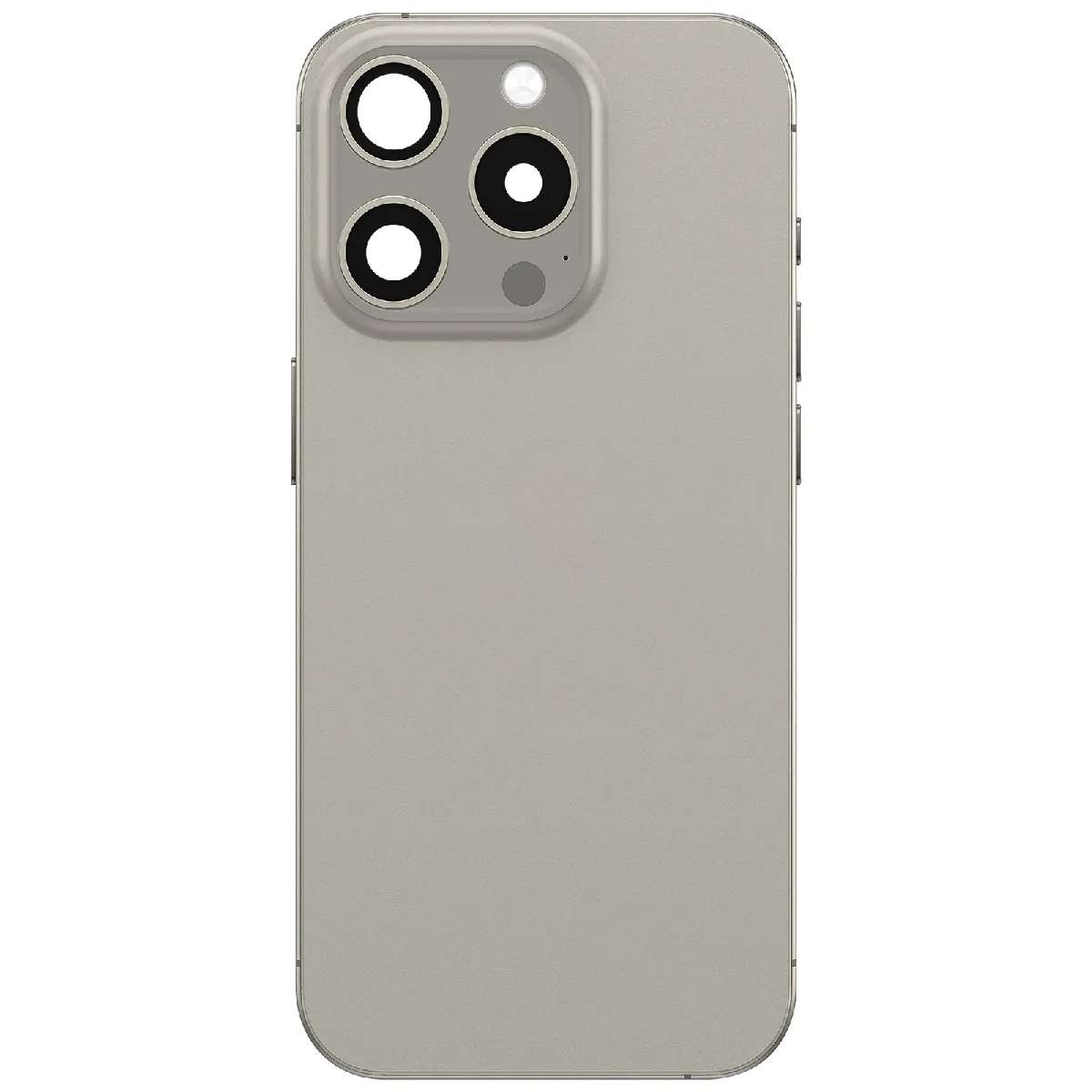 Avizar Gris Clappio Cache Batterie Pour Iphone 15 Pro Avec Châssis Préassemblé Et Module Magsafe