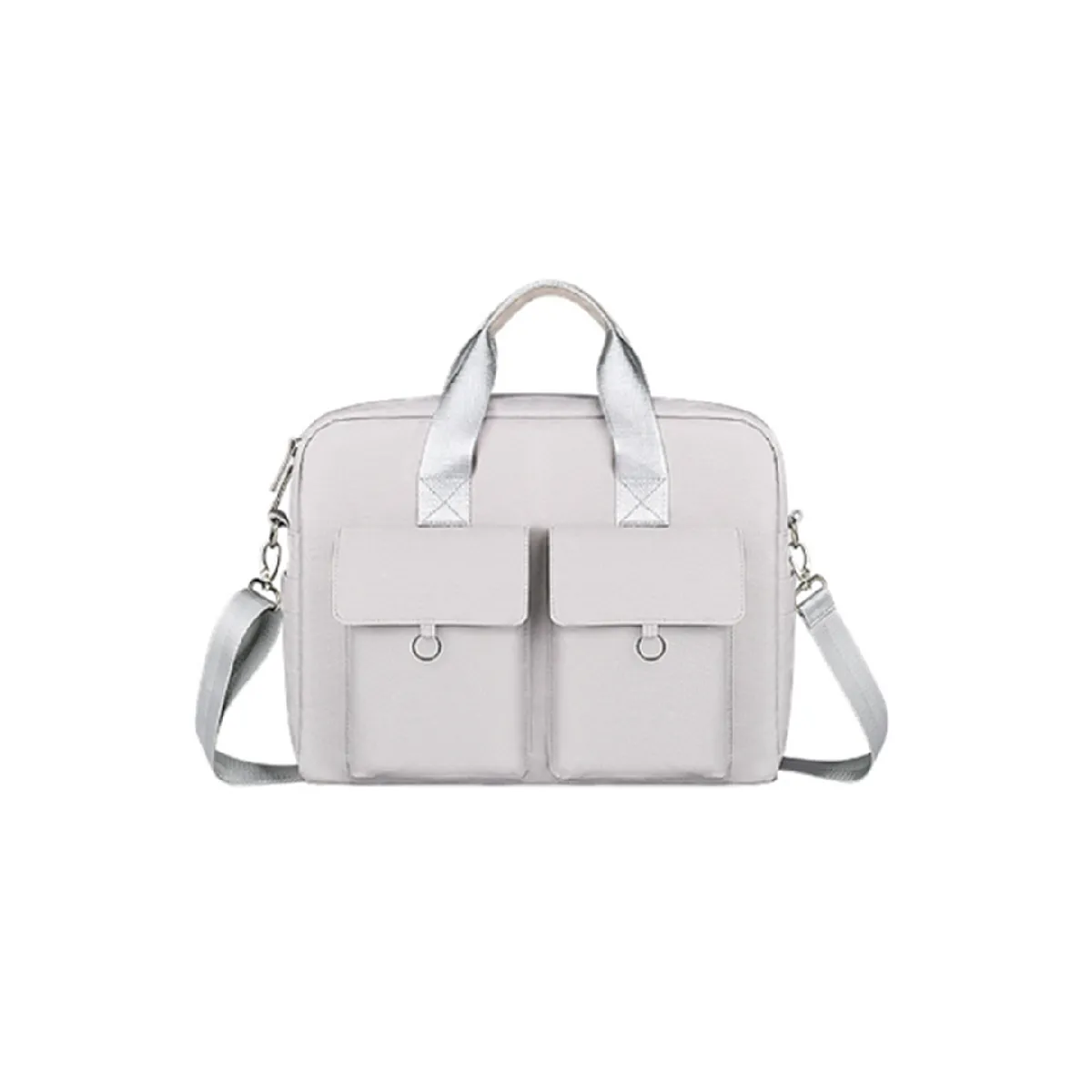 Sac pour ordinateur portable 13,3 pouces, étanche et résistant, doublure avec petit sac - gris