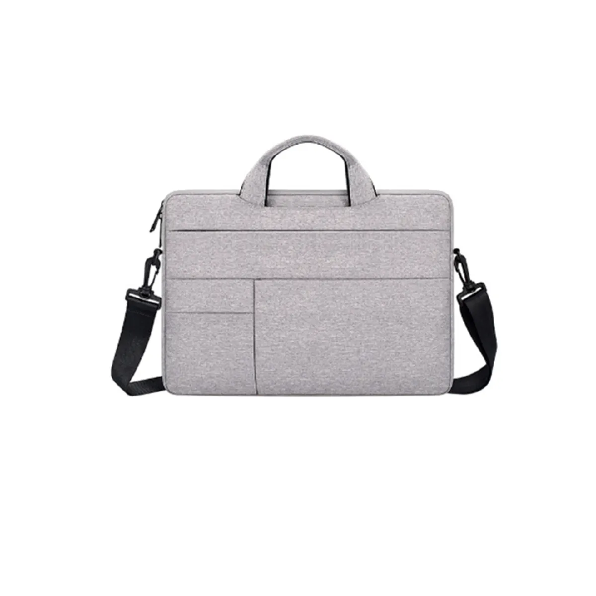 Sac pour ordinateur portable 15,6 pouces, étanche et résistant, doublure pour sac d'exposition - gris