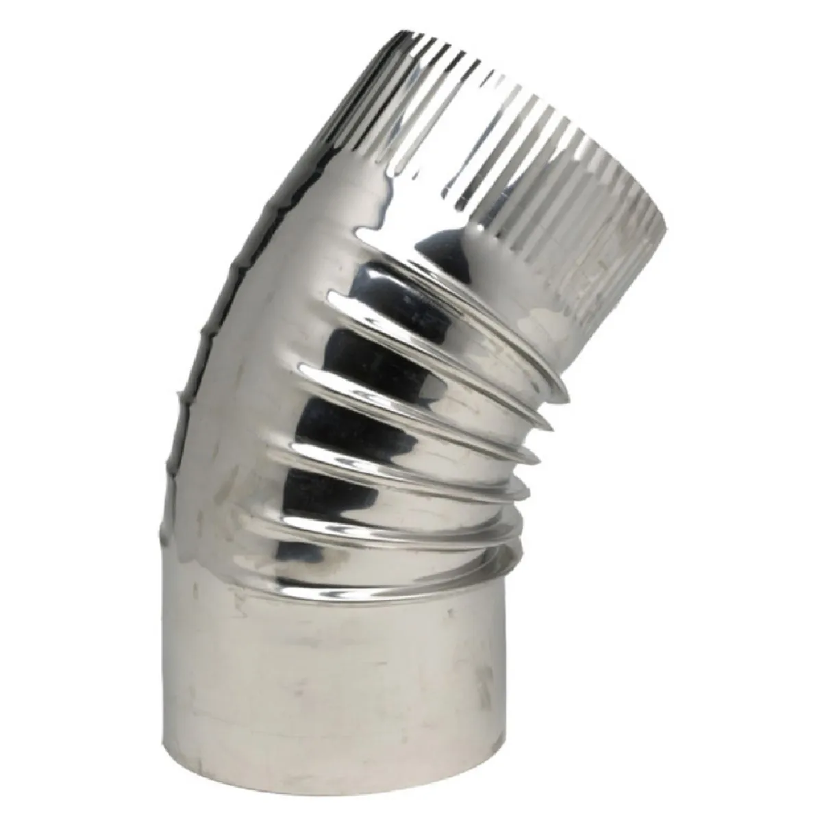 Ten Coude 45° Plissé Inox 304 - 364153 - Image 2