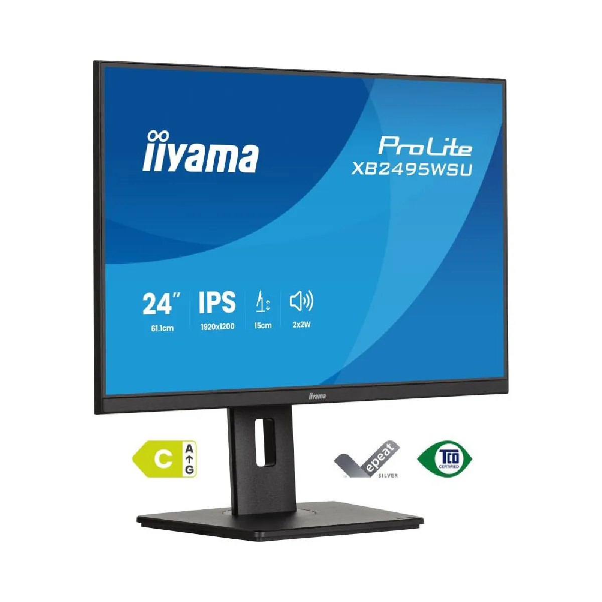 Écran PC iiyama ProLite XB2495WSU-B1 24" WUXGA 100Hz IPS Bord Fin 4ms Hub USB - Image 7