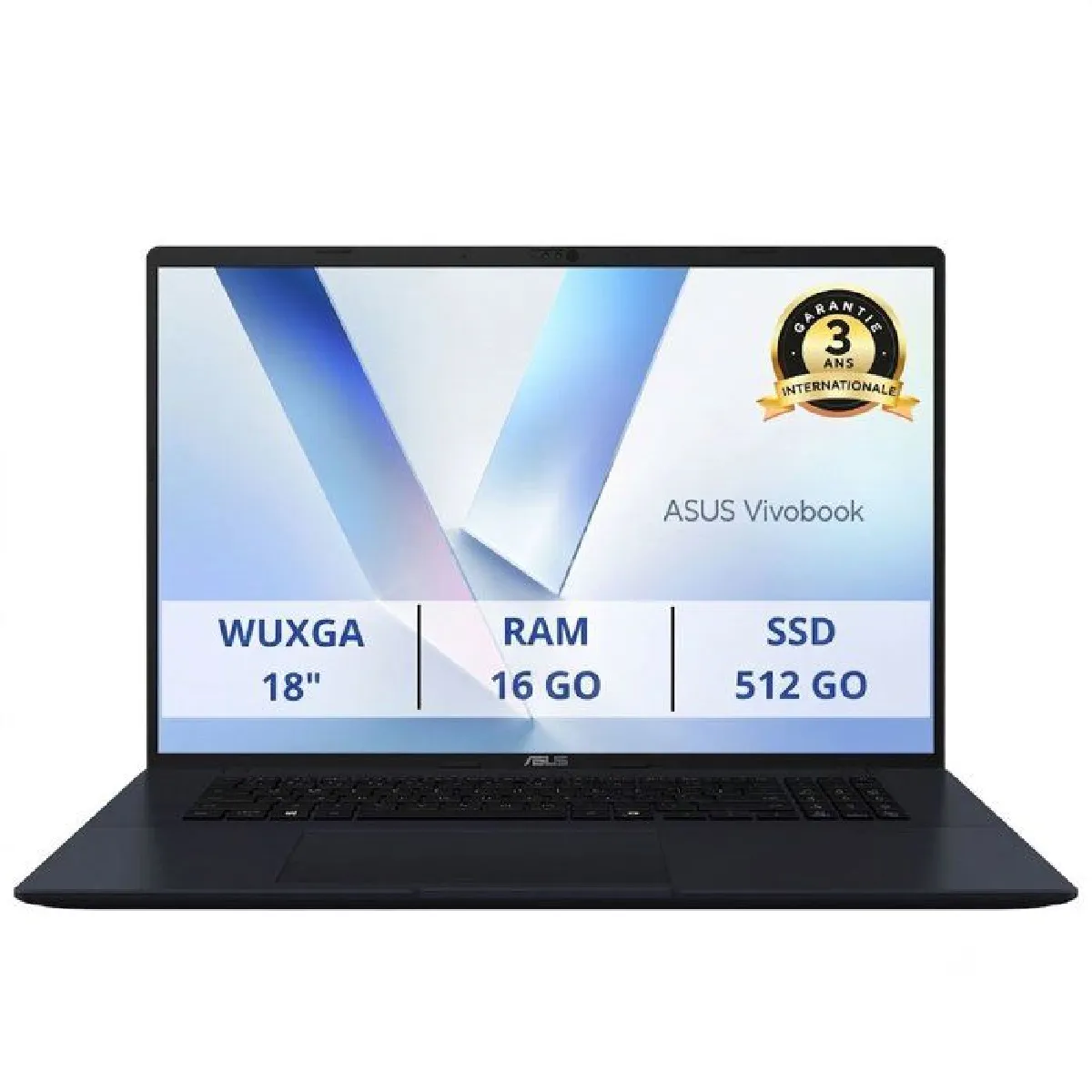 PC Portable ASUS VivoBook 18 M1807 : Sans Windows 18.0 WUXGA AMD Ryzen AI 7 445 RAM SSD - vue 6