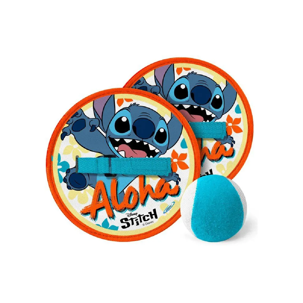 Disney Stitch Jeu de lance attrape raquettes et balle souple