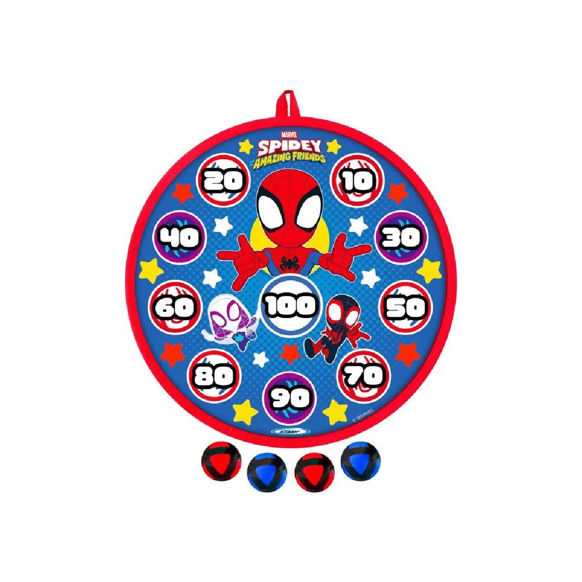 Cible de jeu Marvel Spidey 28 cm avec 4 balles - vue 2