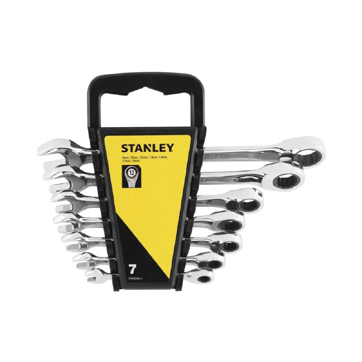 Clé mixte à cliquet STANLEY STMT82846 0 72 dents Manche ergonomique 7 pièces - vue 2