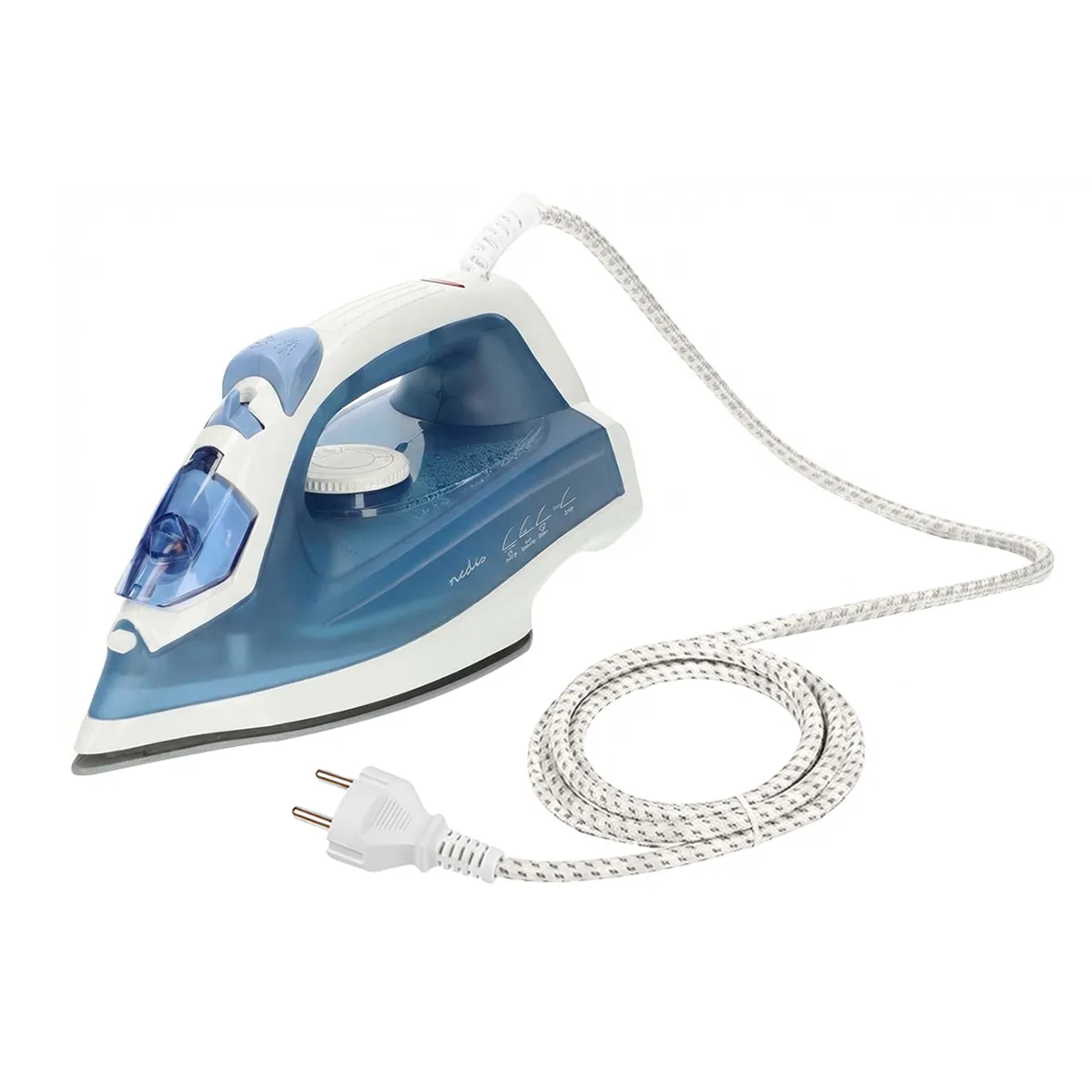 Nedis Fer À Repasser À Vapeur 2000W Semelle Céramique Débit 20 G/Min Réservoir 0.2L