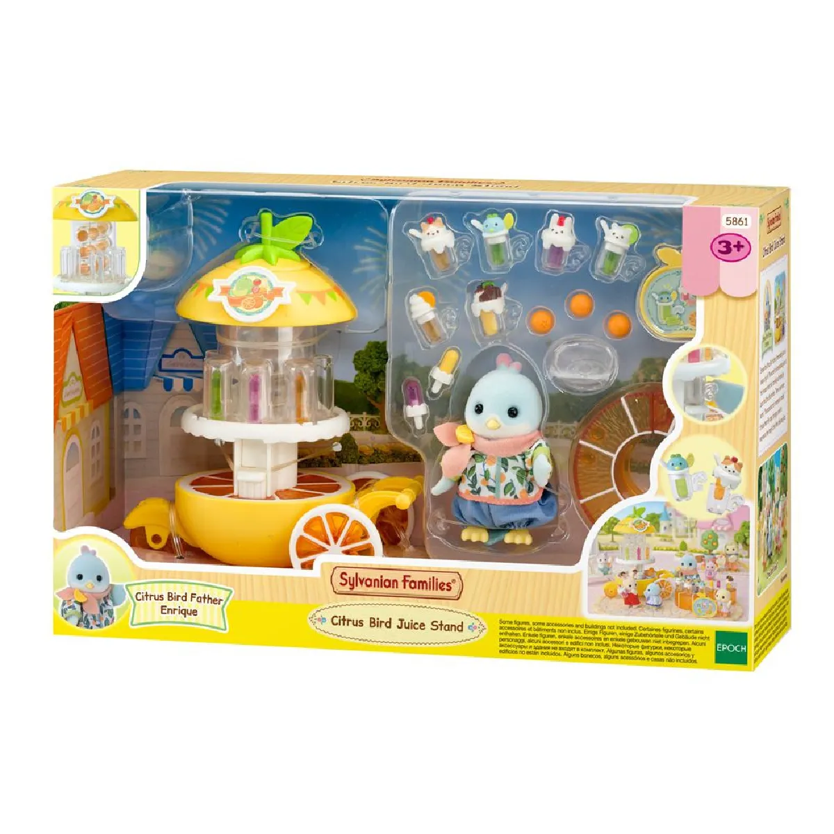 Sylvanian Families Juice Stand Citrus Bird avec Toppings