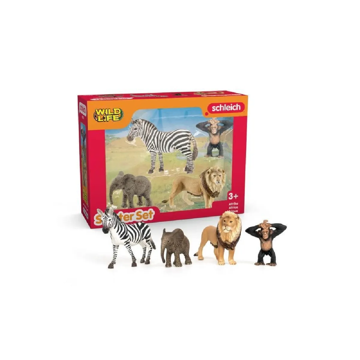 Comparer les prix de Schleich Wild Life 42721 - Animaux d'Afrique - 4 figurines