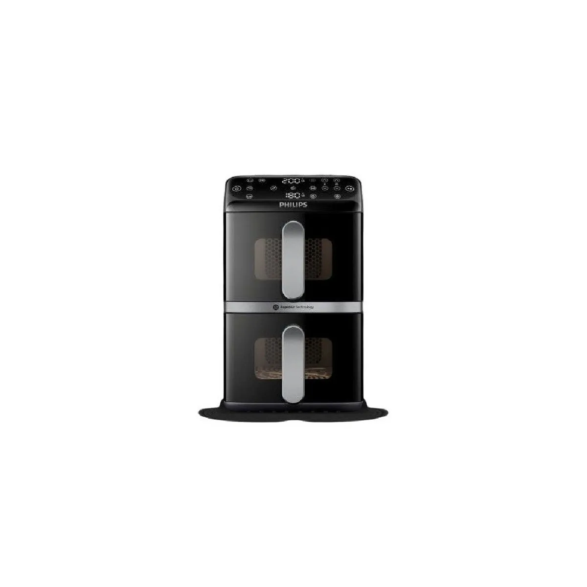 Friteuse sans huile PHILIPS Airfryer Série 4000 Vertical Duo NA46100 Capacité 10 Double cuve - vue 3