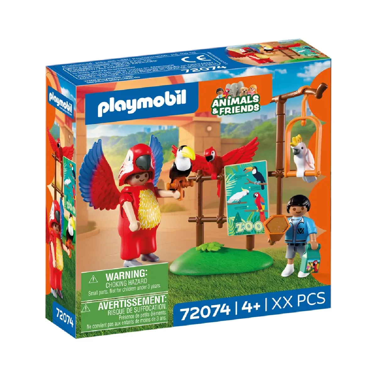 PLAYMOBIL Zoo Parrot Mascot & Child