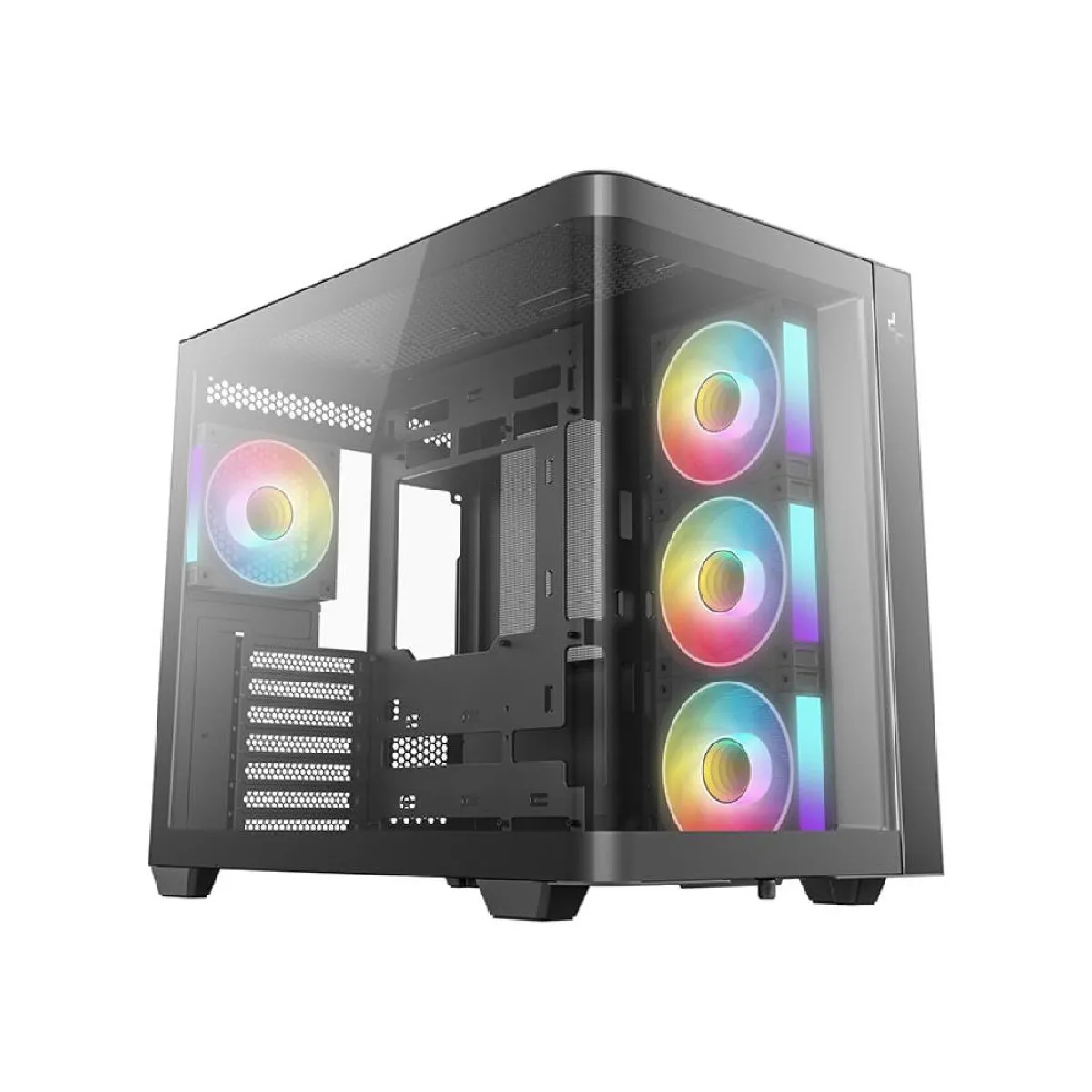 Deepcool Noir Boîtier Pc Gaming Cg530u 4F Moyen Tour Argb Avec Panneau Latéral Verre Trempé - Image 7