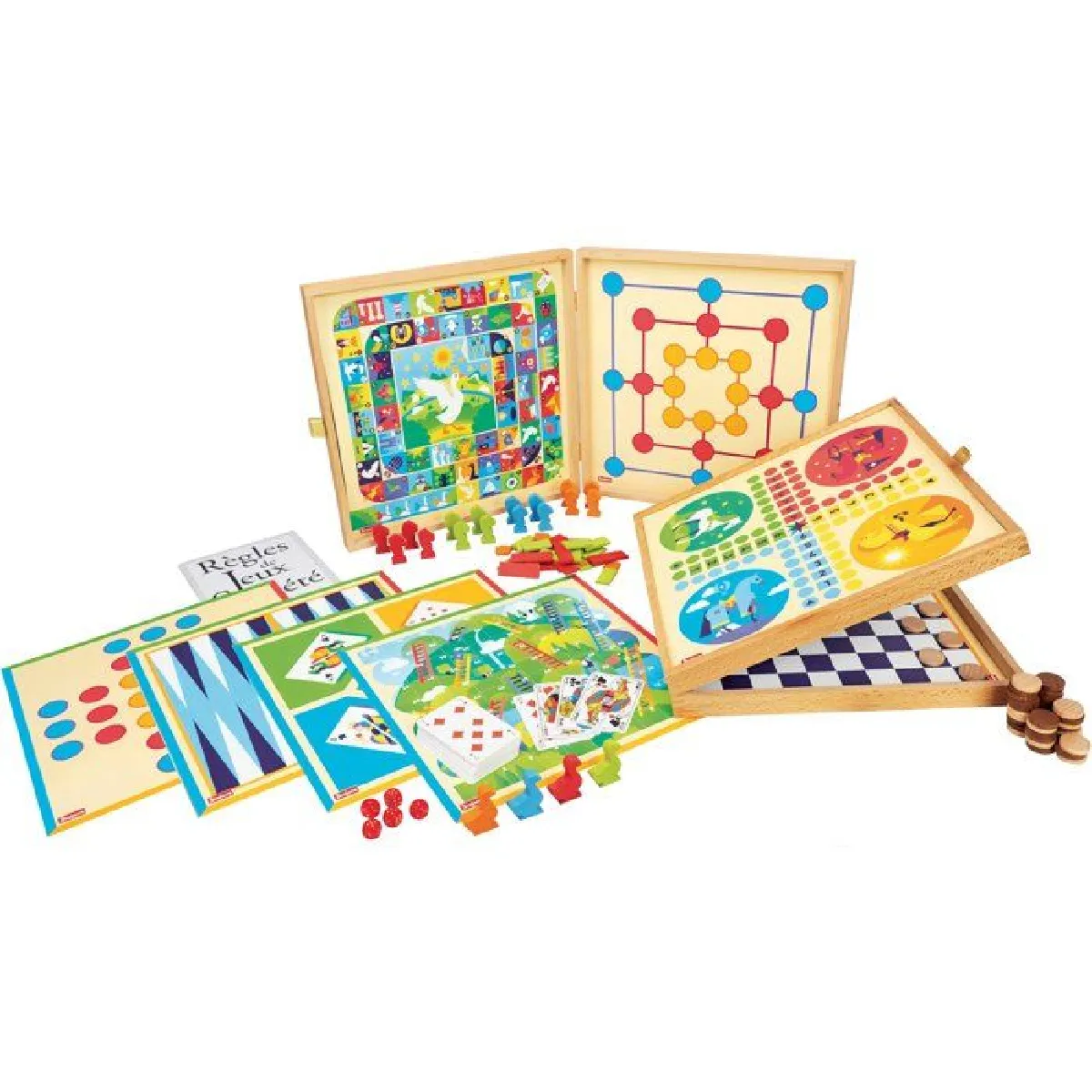 Jeujura Coffret Jeux Classiques - 150 Règles