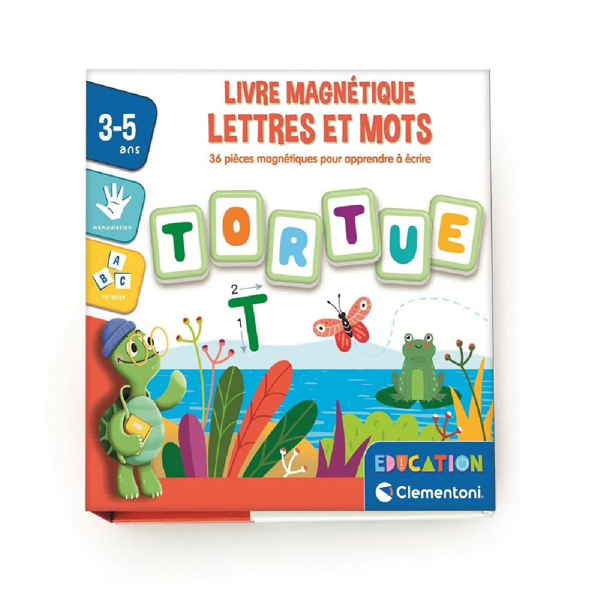 Clementoni Livre magnétique Lettres et Mots